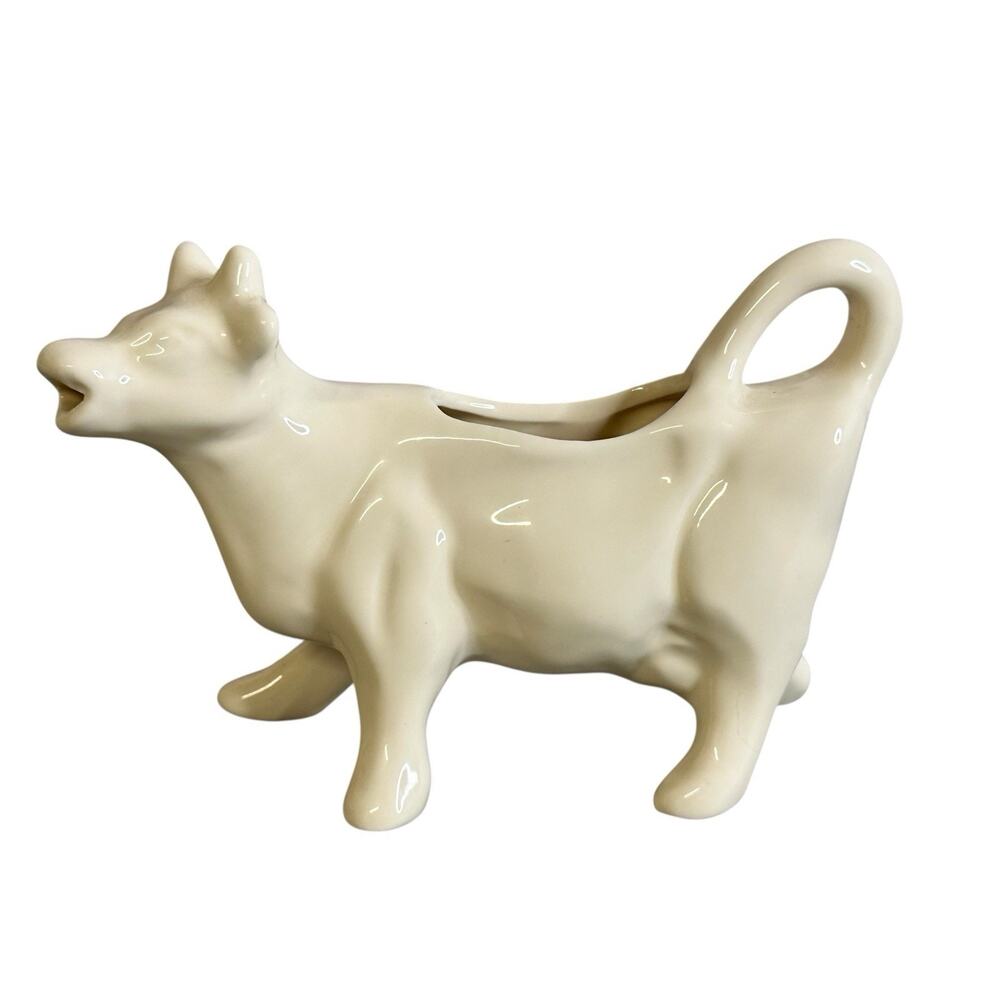 Classic Whiteware Porcelain Ceramic Cow Creamer Country Farm Kitchen